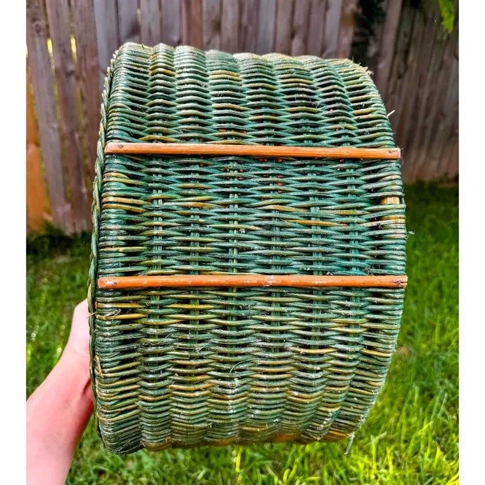 Vintage Watermelon Wicker Picnic Basket PROJECT